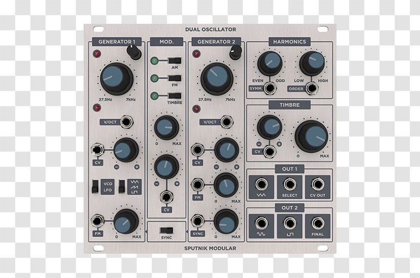 Modular Synthesizer Electronic Oscillators Voltage-controlled Oscillator Low-frequency Oscillation Sound Synthesizers - Hardware - Underground Electro Transparent PNG
