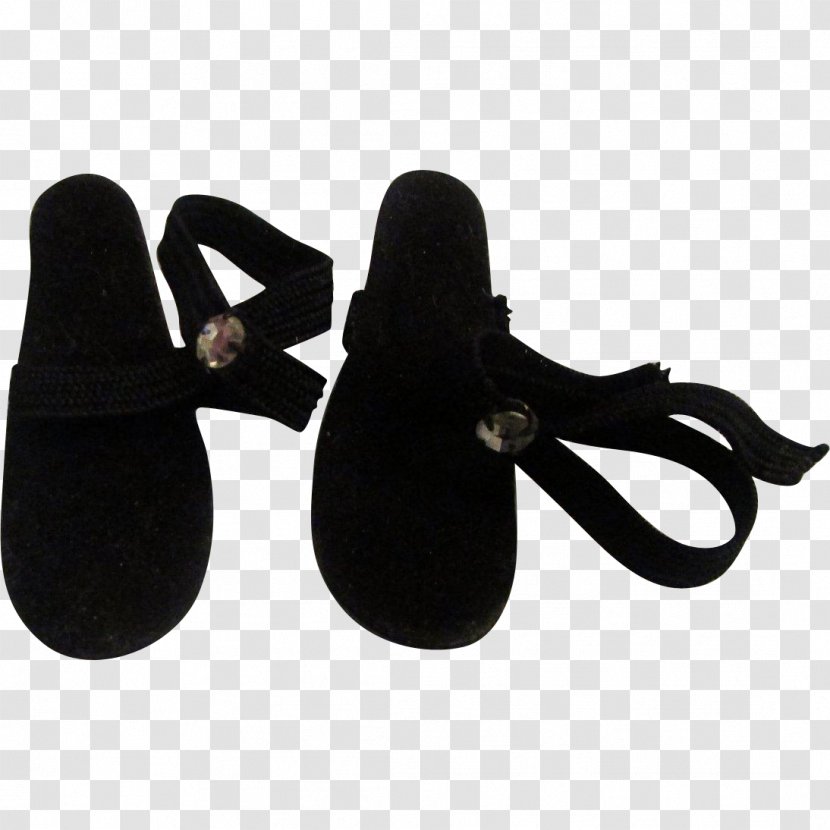Slipper Flip-flops Shoe Black M - Outdoor - Velvet Square Heel Shoes For Women Transparent PNG