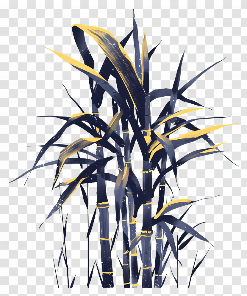 Sugarcane - Stylized Bamboo Illustration Transparent PNG