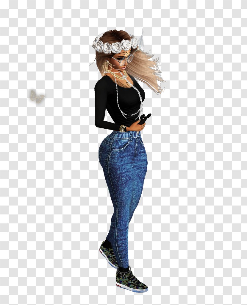 Jeans Fashion - Model Transparent PNG