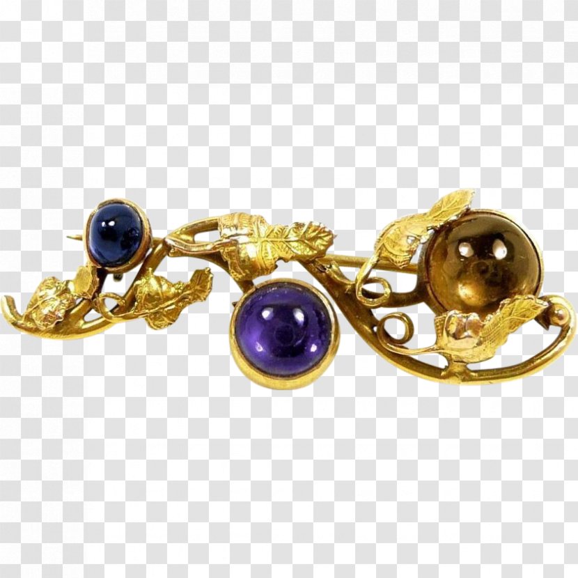 Earring Amethyst Body Jewellery Purple - Gemstone Transparent PNG