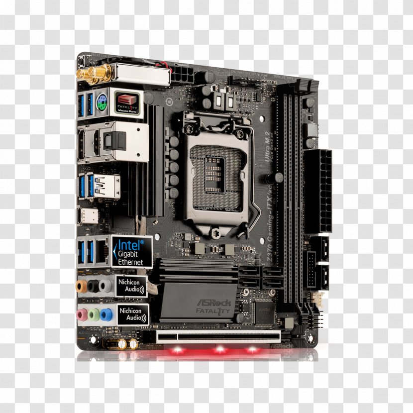 Intel ASRock Z370 EXTREME4 Mini-ITX Motherboard - Asrock Fatal1ty Professional Gaming I7 - Miniitx Transparent PNG