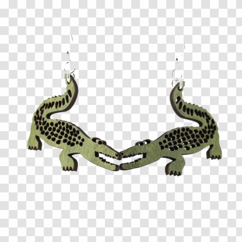 Alligator Earring Jewellery Laser Cutting Clothing Accessories - Fashion Accessory Transparent PNG