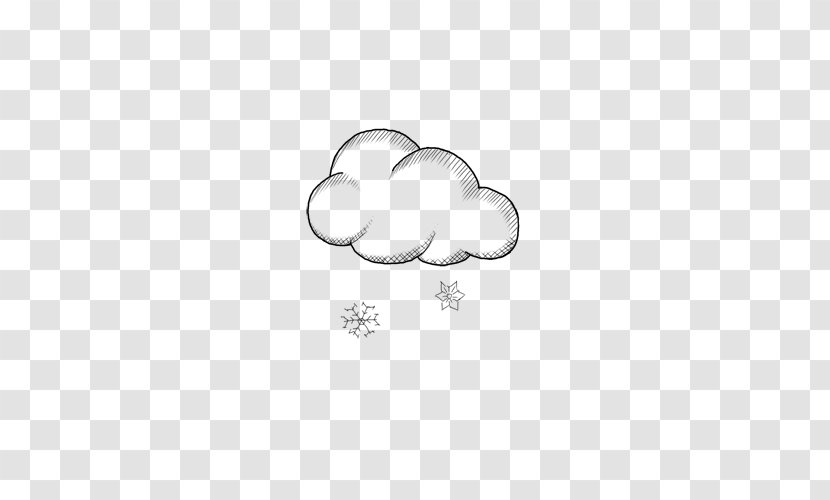 Snow Weather Cloud - Body Jewelry - Hand-painted Group Transparent PNG
