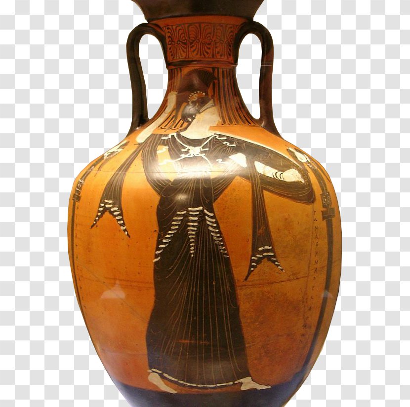 Ancient Greece Panathenaic Games Amphora - British Museum Transparent PNG