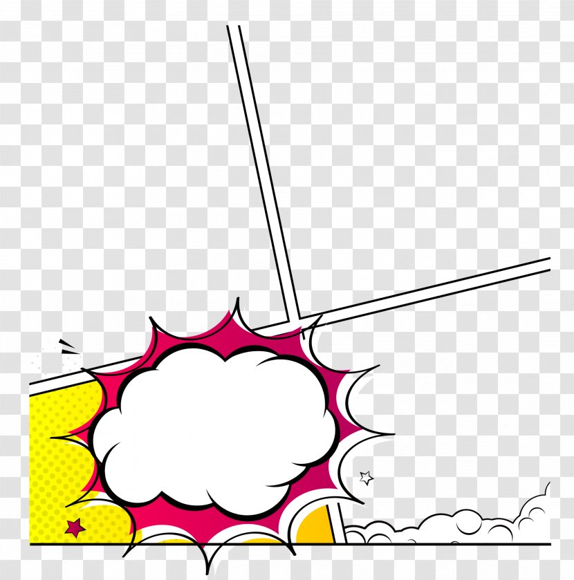 Paper Explosion Clip Art - Search Engine - Yellow Border Transparent PNG