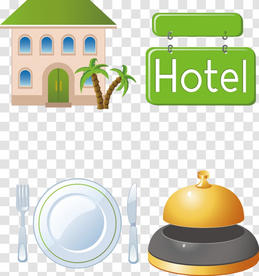 Hotel Clip Art - Table - Hotels Material Vector Transparent PNG