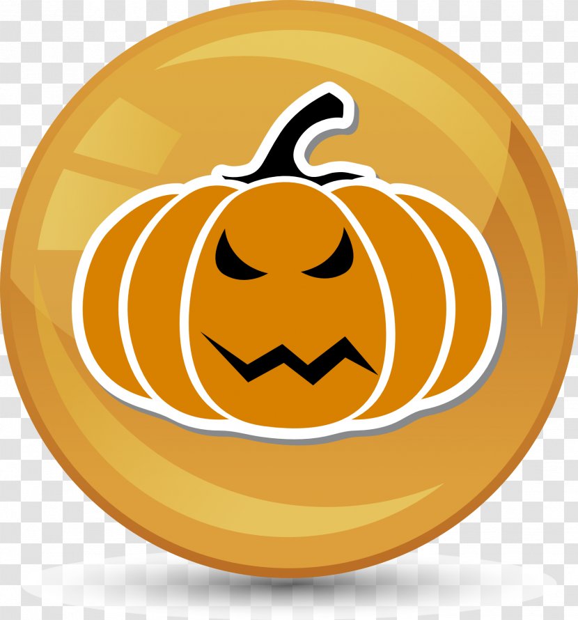 Pumpkin Jack-o'-lantern Cucurbita Halloween Face - Fruit Transparent PNG