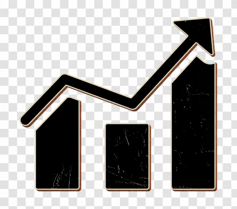 Data Icon Business Icon Increasing Stocks Graphic Of Bars Icon Transparent PNG