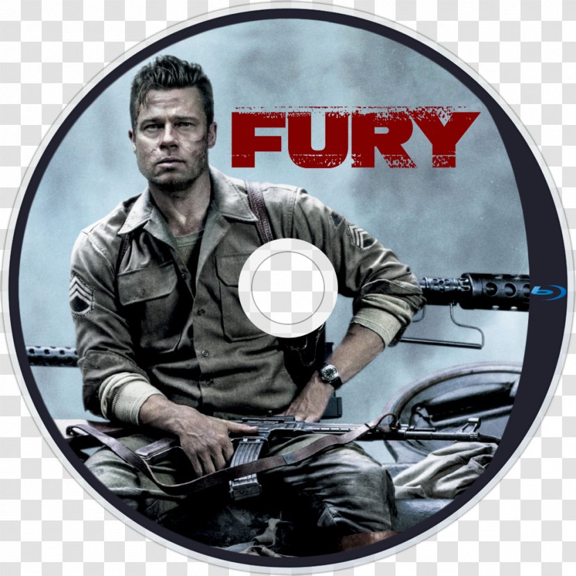 Brad Pitt Fury Blu-ray Disc Film Poster - Cinema Transparent PNG