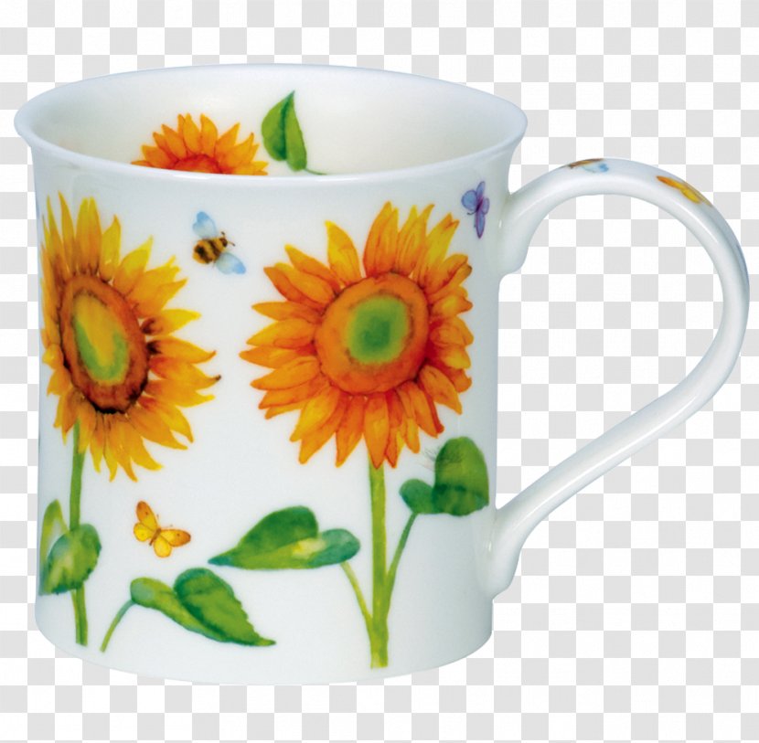 Coffee Cup Dunoon Common Sunflower Mug Isle Of Bute - Porcelain Transparent PNG