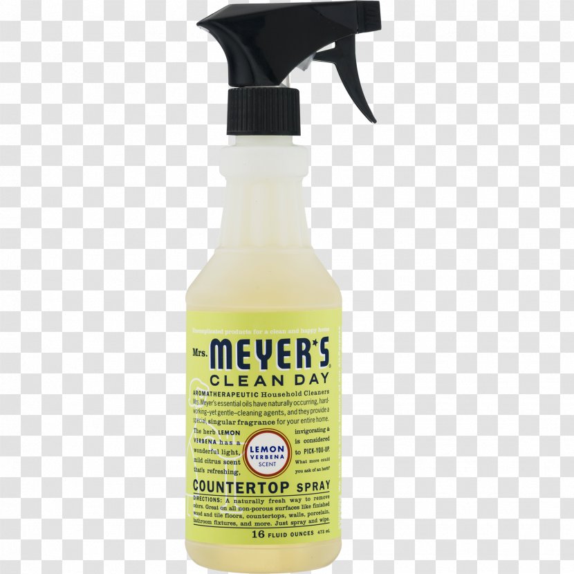 Cleaner Cleaning Mrs. Meyer's Clean Day Dishwashing Liquid Soap - Vervain - Spray Transparent PNG