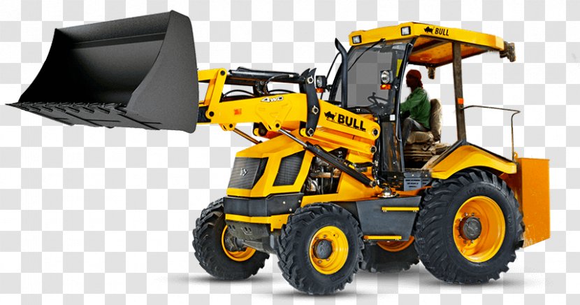 Bulldozer Backhoe Loader Heavy Machinery - Construction Equipment - Front End Transparent PNG