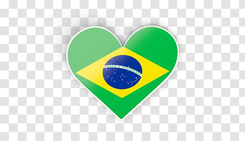 Flag Of Brazil National Illustration - Heart Transparent PNG