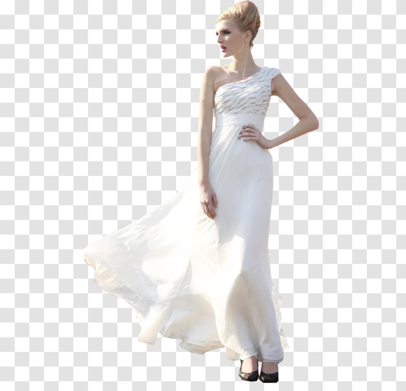 Wedding Dress Evening Gown Bride Formal Wear - Watercolor Transparent PNG