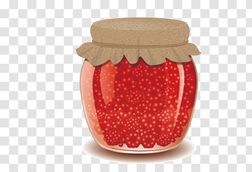 Varenye Jar Fruit Preserves Clip Art - Red Raspberry Transparent PNG