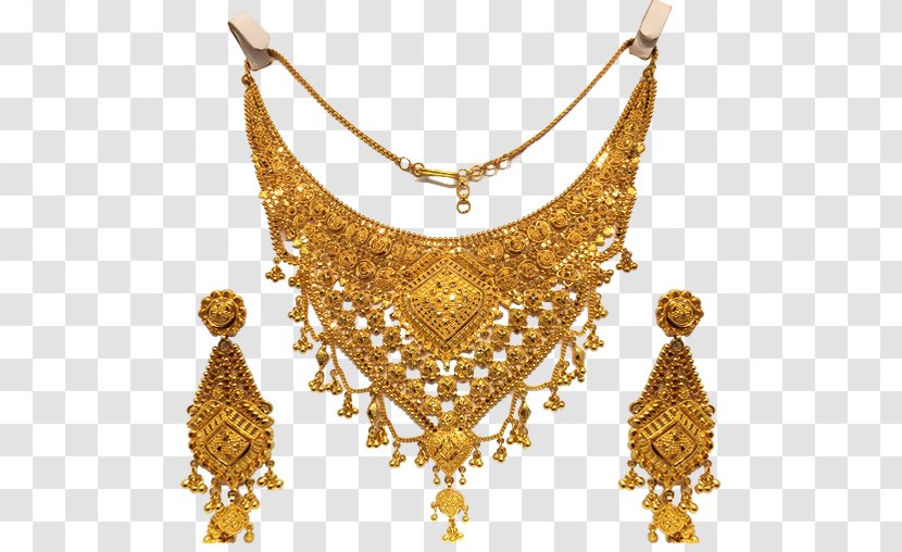 Necklace Earring Jewellery Store Gold Transparent PNG