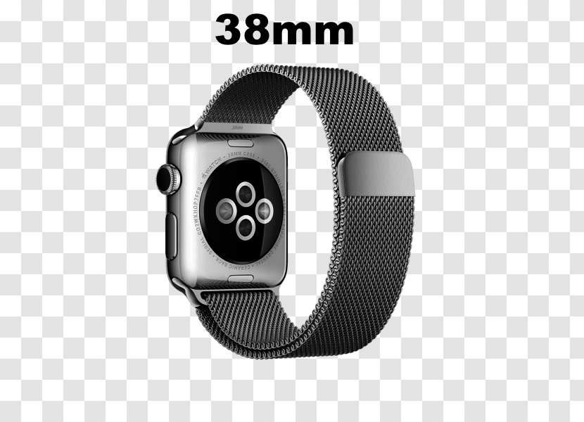 Apple Watch Series 3 Strap 1 Silver Milanese Loop Adult Band Transparent PNG