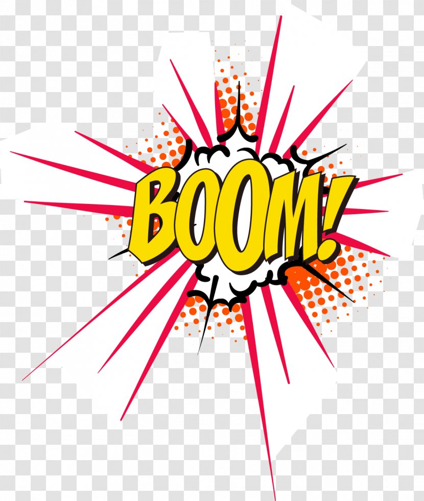 Comics Explosion Cartoon - Point - BOOM Comic Vector Cloud Transparent PNG