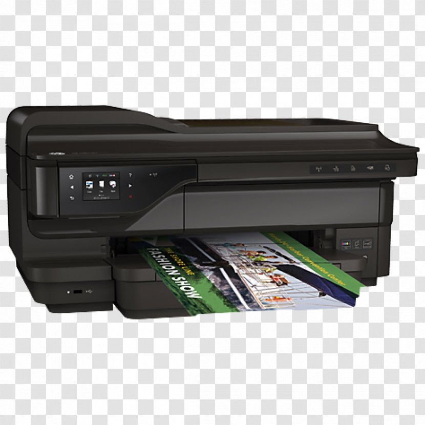 Hewlett-Packard Multi-function Printer Officejet Printing - Hp Eprint - Green Inkjet Transparent PNG
