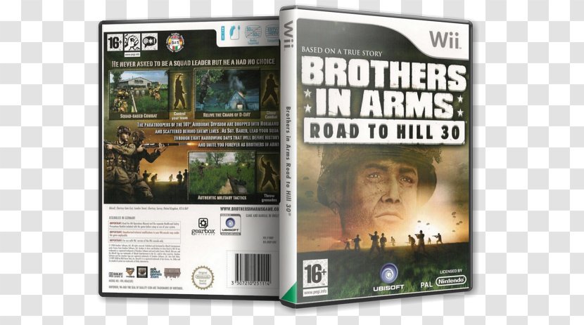 Brothers In Arms: Road To Hill 30 Double Time Wii Xbox PC Game - 360 Transparent PNG