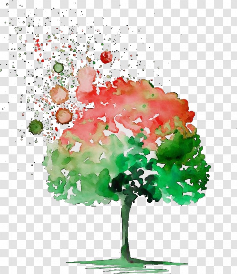 Tree Plant Watercolor Paint World Flower Transparent PNG