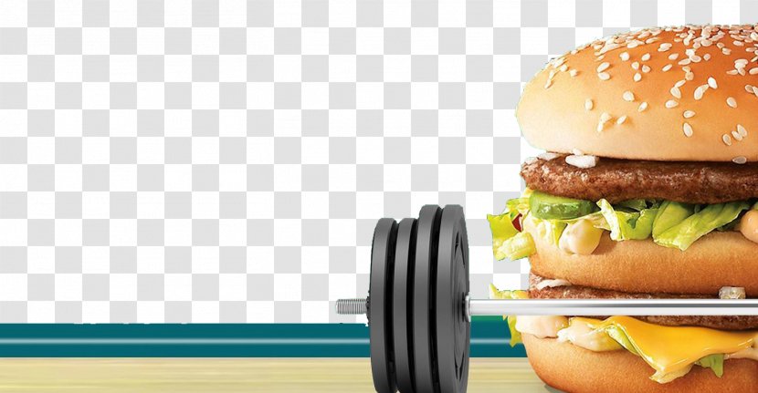 Hamburger McDonalds Big Mac Cheeseburger Slider Junk Food - Hamburg And Barbell Transparent PNG