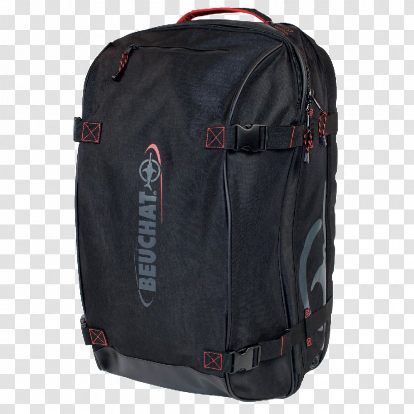 Beuchat Travel Backpack Bag Underwater Diving - Black Transparent PNG