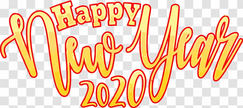 Happy New Year 2020 Years - Text Transparent PNG