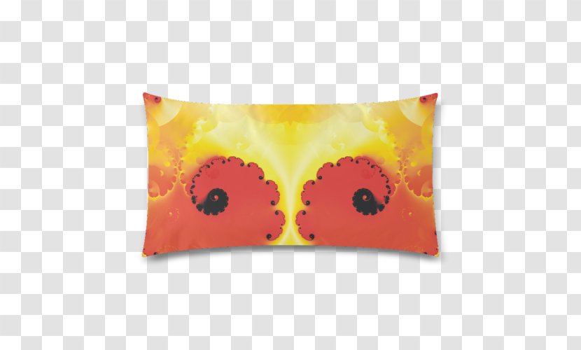 Throw Pillows Cushion Fractal Flame - Orange - Pillow Transparent PNG