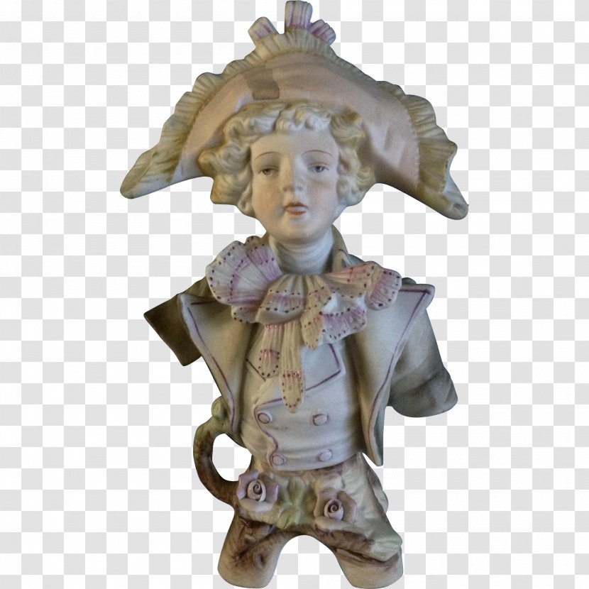 Bisque Porcelain Ceramic Pottery Figurine - Sculpture - Hand-painted Hat Transparent PNG