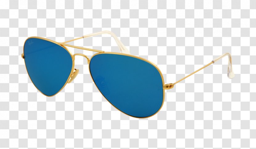 Ray-Ban Aviator Flash Sunglasses Classic - Azure - Ray Ban Transparent PNG