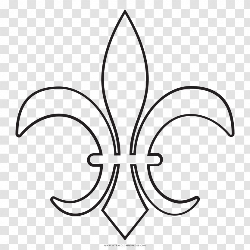 Drawing Coloring Book Fleur-de-lis Black And White - Wing - Flower Transparent PNG