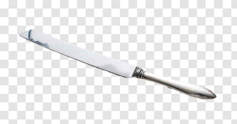 Knife Shiv Silver - Plain Shank Section Transparent PNG