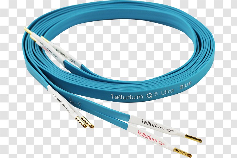 Speaker Wire Loudspeaker Sound Electrical Cable Tellurium - Blue Transparent PNG