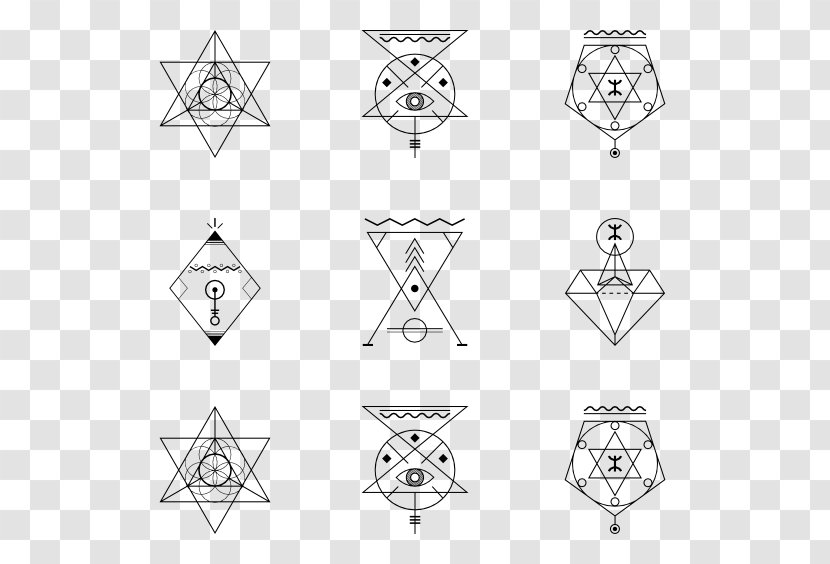 Alchemy Alchemical Symbol - Line Art - Vector Transparent PNG