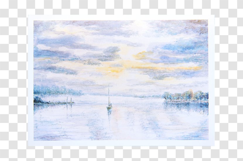 Watercolor Painting Water Resources Sea - Sky Plc Transparent PNG