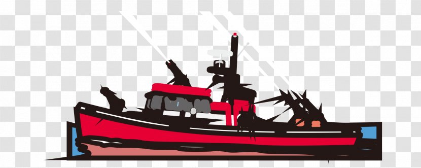 Watercraft Cargo Ship - Sailing - Cartoon Painted Boats Transparent PNG