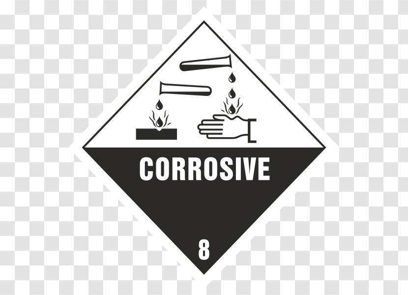 Australian Dangerous Goods Code Hazchem Transport Corrosive Substance - Hazardous Waste Transparent PNG