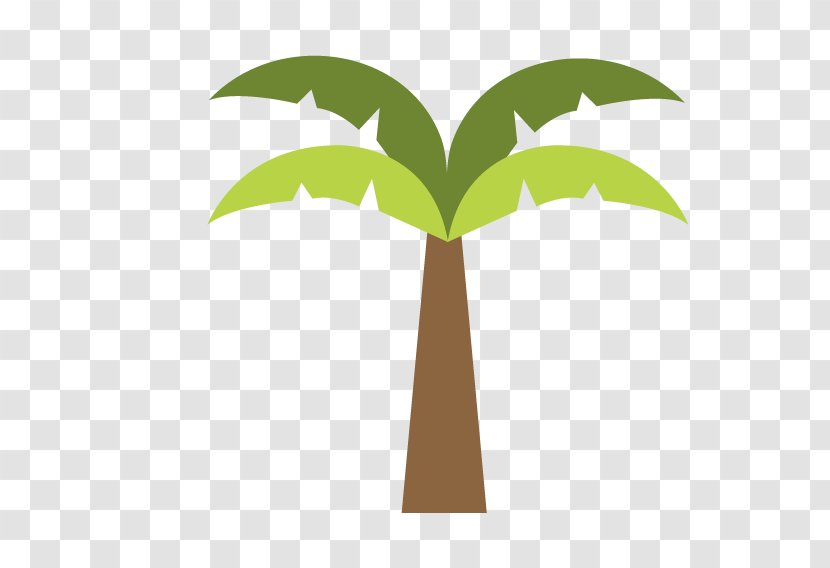 Tree Coconut Icon - Leaf - Green Cartoon Images Transparent PNG