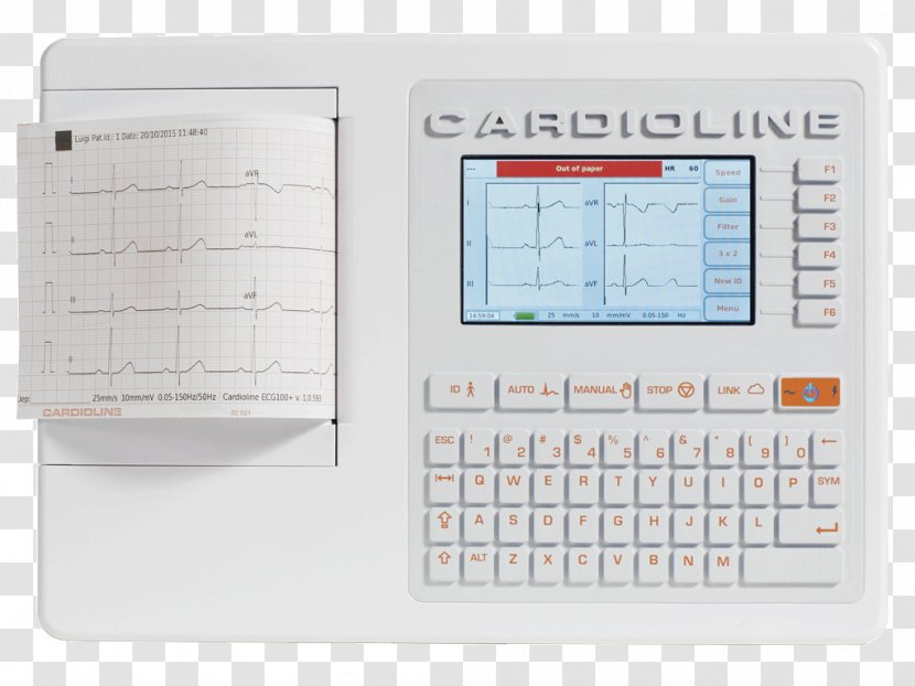 Cardioline SpA Electrocardiogram Electrocardiógrafo Holter Monitor Telemedicine - Medical Diagnosis - Ecg Transparent PNG