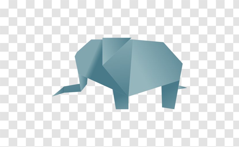 Paper Origami Psd - Elephants - Cartoon Transparent PNG