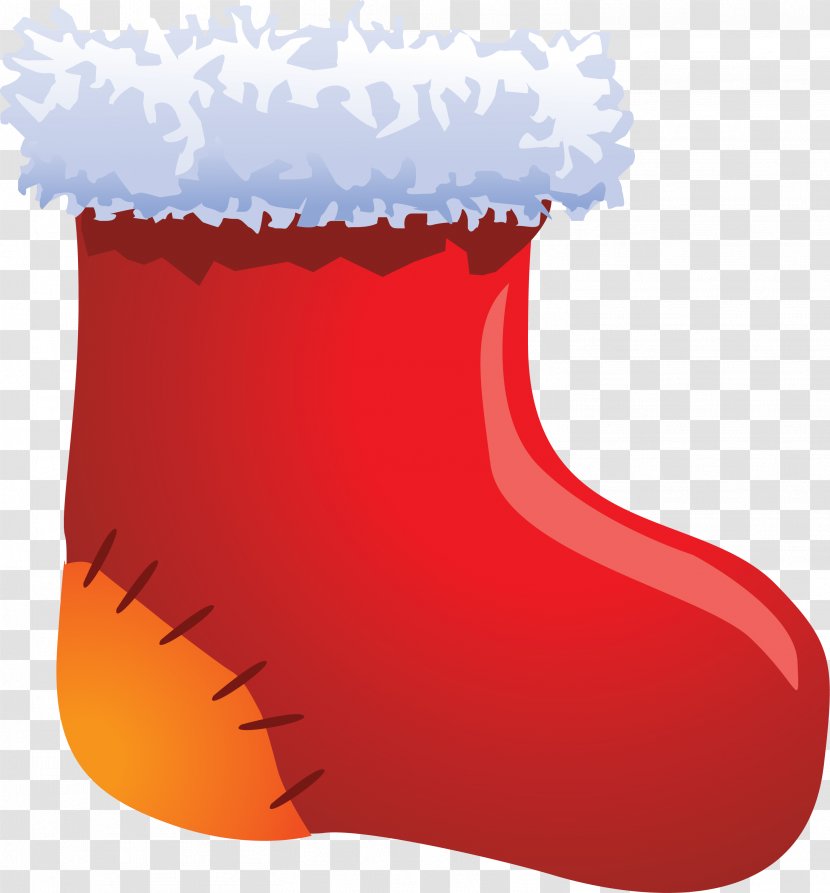 Christmas Stocking Gift - Red Socks Transparent PNG