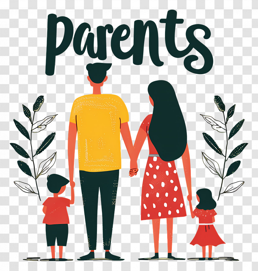 Global Day Of Parents - Parents With Their Children Transparent PNG