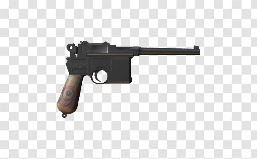 Mauser C96 Magazine Pistol Firearm - Frame Transparent PNG