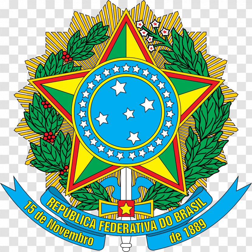 First Brazilian Republic Coat Of Arms Brazil Empire - Colombia - Pedro Ii Transparent PNG