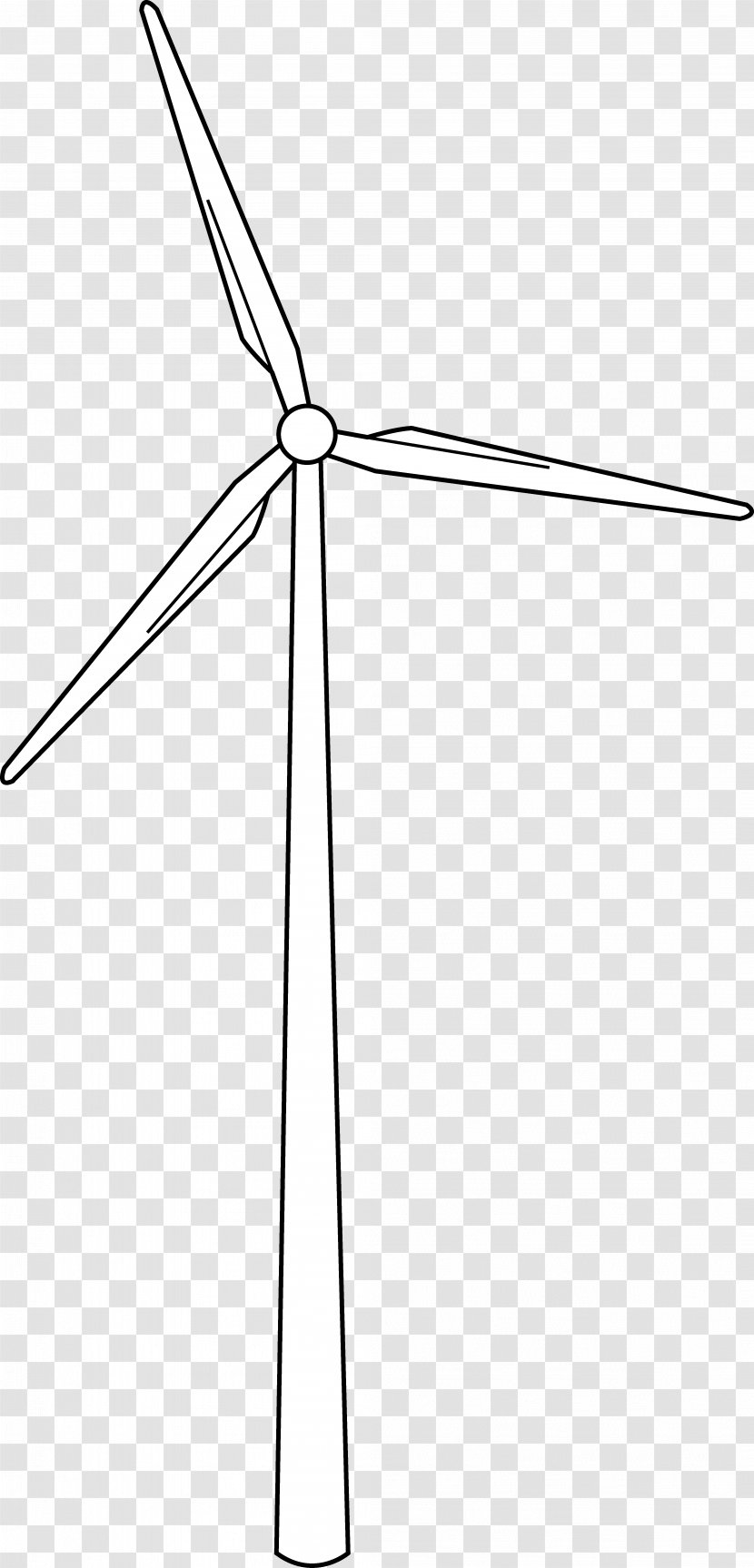 Wind Farm Turbine Power Drawing - Electronics - Windmill Transparent PNG