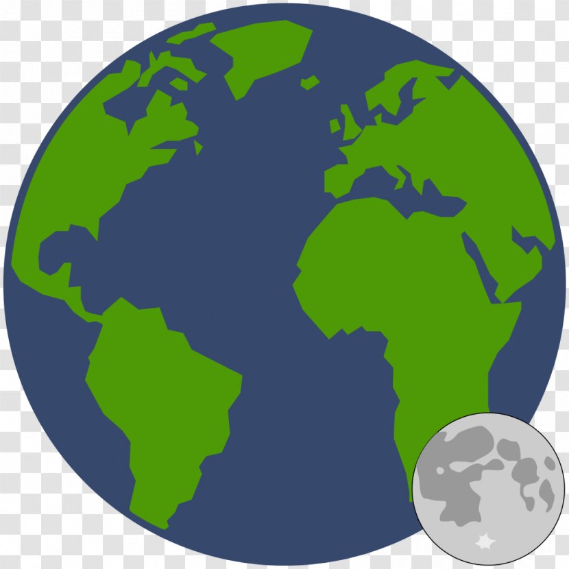 Globe Earth World Map - Vector Transparent PNG
