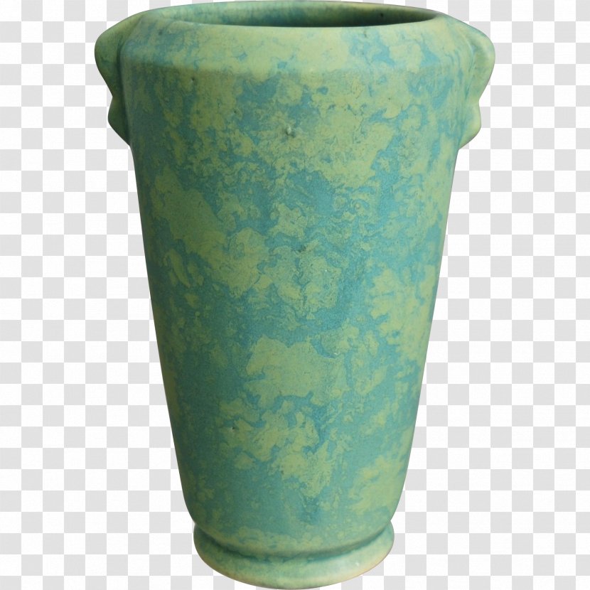 Ceramic Vase Pottery Urn Flowerpot - Turquoise Transparent PNG
