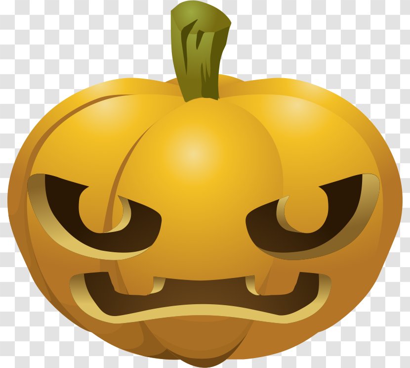 Pumpkin Pie Jack-o'-lantern Carving Clip Art - Yellow - Lantern Transparent PNG